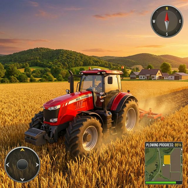 Real Farming: Tractor Game 3D